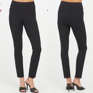 Spanx Size Large Tall Black The Perfect Pant, Ankle Backseam Skinny $128